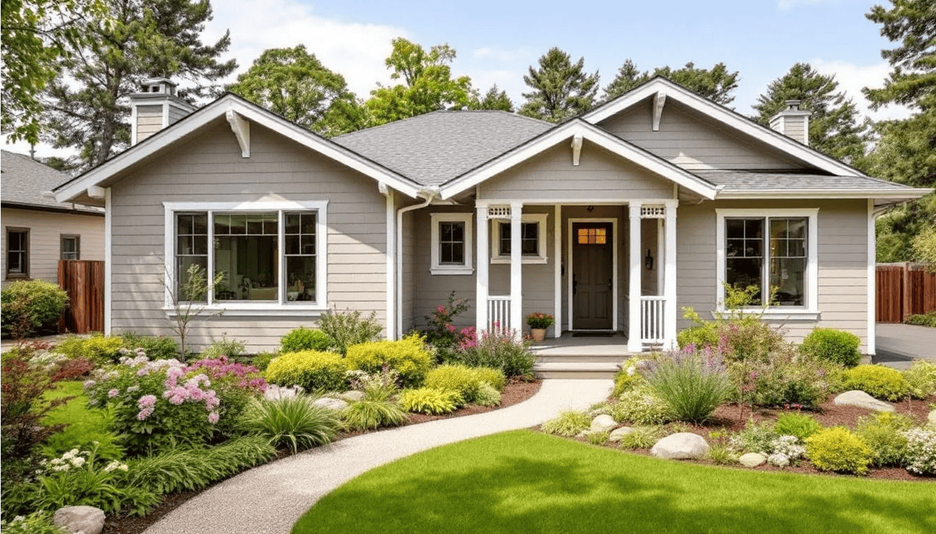 Dark Gray Ranch House with White Trim: Complete Design Guide