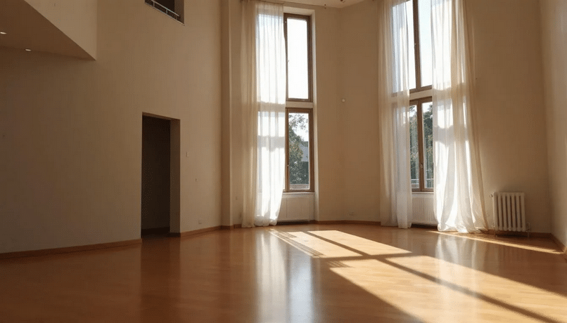 The image showcases the interior of a plantation style home, featuring high ceilings and large windows that enhance natural airflow. The design includes fine amenities and spacious outdoor living spaces, ideal for entertaining large families.