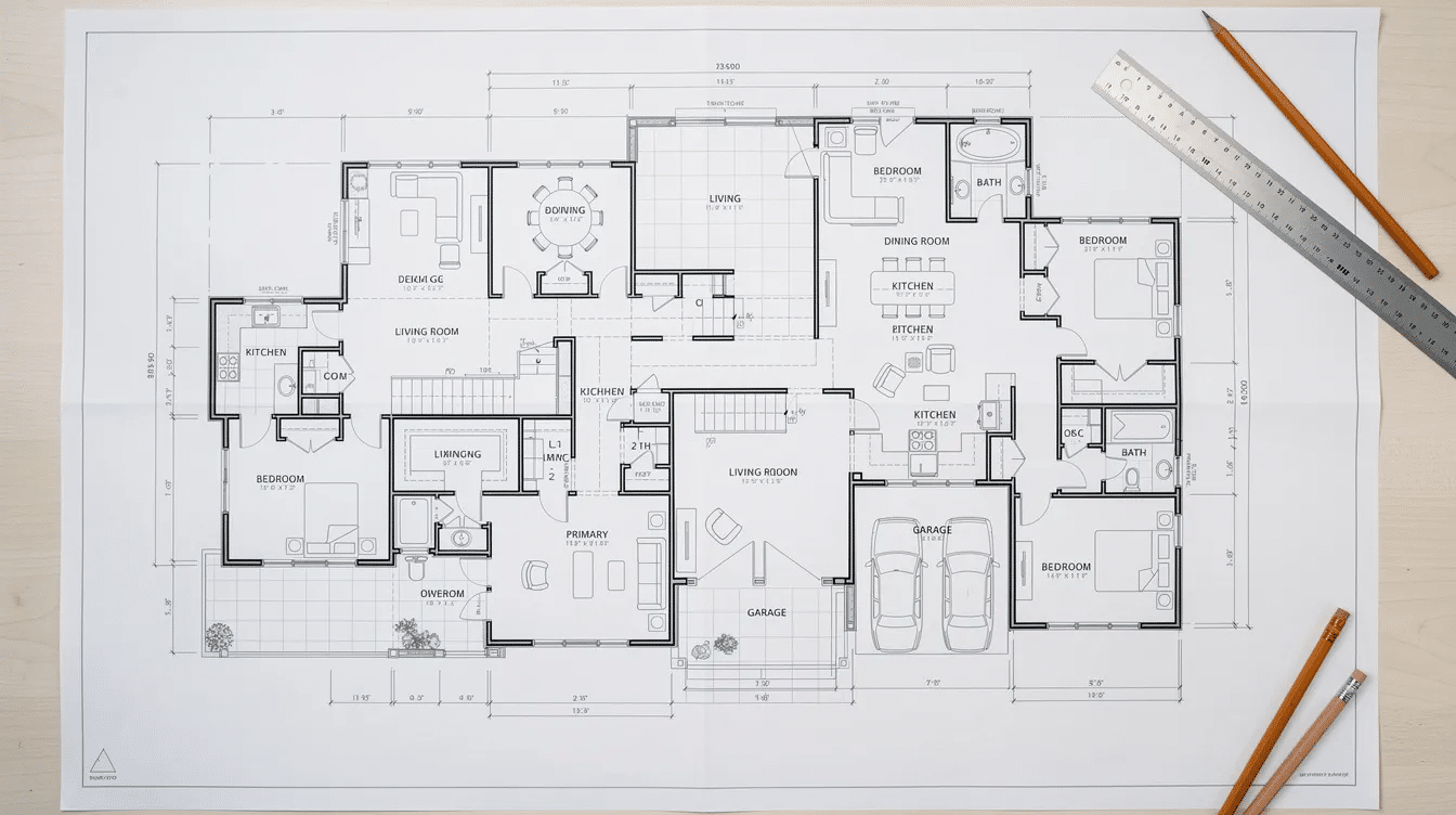 The image showcases a variety of ranch style home floor plans, featuring single story layouts with open floor plans that emphasize seamless indoor outdoor living. Key elements include large windows for natural light, attached garages, and spacious living areas, making these designs a popular choice for families in both rural and suburban settings.