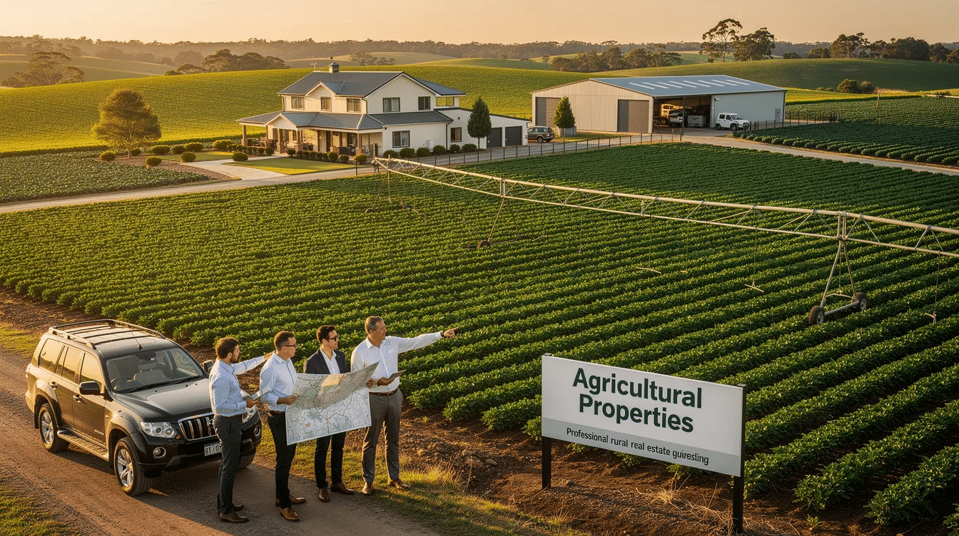 9a571c59-7709-4e7c-95f2-4f5e27d68a48 - Ranch Style Homes USA The image depicts a scenic view of rolling grasslands typical of rural real estate in the American West, showcasing vast stretches of undeveloped land ideal for agricultural properties, hunting land, and recreational activities. The landscape is dotted with fenced pastures and a clear blue sky, emphasizing the region's potential for livestock operations and abundant wildlife.