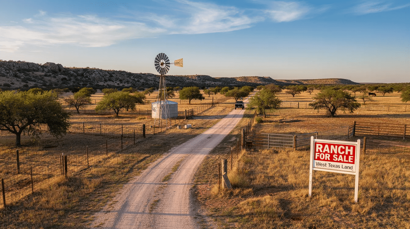35fb1ac5-33fa-4011-a8e3-767e6c76b354 - Ranch Style Homes USA The image showcases a picturesque landscape of west Texas ranches for sale, featuring rolling terrain and abundant water sources like creeks and ponds. This property, located near Johnson City and the Davis Mountains, offers excellent access and a rare combination of wildlife and recreational opportunities, making it an ideal family ranch or legacy property.