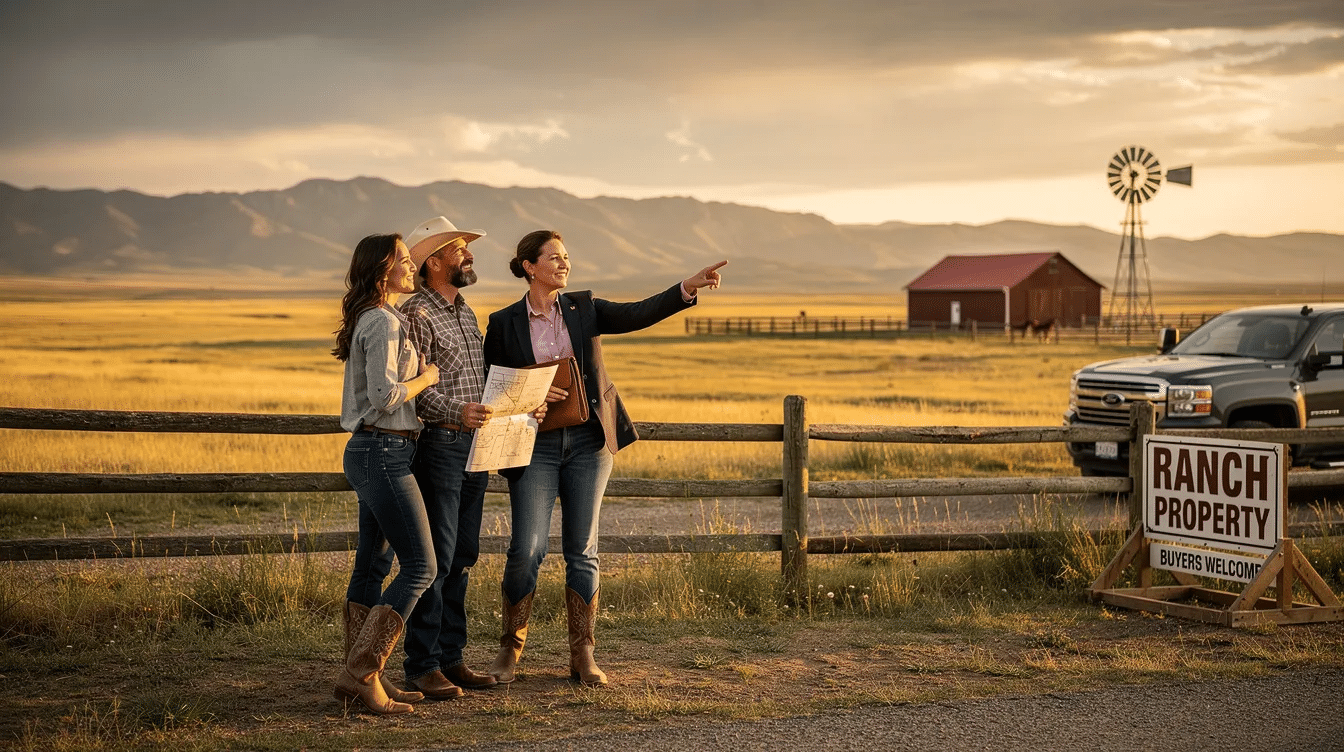 3efe93ba-bbb0-4262-8e78-33c82ede6aef - Ranch Style Homes USA The image depicts a scenic view of a sprawling ranch in West Texas, showcasing the diverse terrain and abundant wildlife that make this property a rare opportunity for buyers. With features such as excellent access, water sources, and beautiful landscapes, this ranch is ideal for family recreation, hunting, or as a legacy property in the heart of Texas.