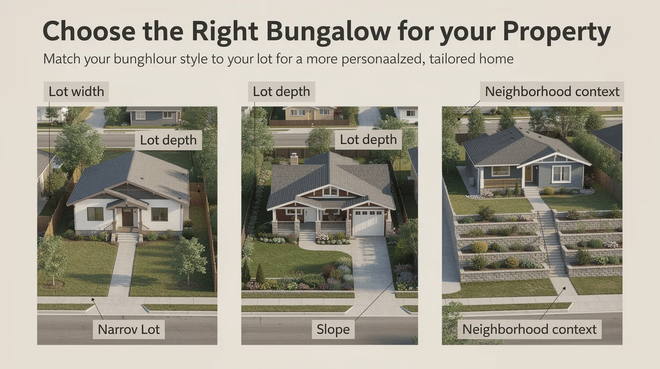 86959f48-e1d4-4053-b15f-bb2c918d388c - Ranch Style Homes USA An image depicting various bungalow house designs showcases the diversity in bungalow style homes, emphasizing features such as low pitched roofs and open floor plans. The visual highlights how these designs can be tailored to fit different properties, making them ideal for families looking to create their dream one story home.