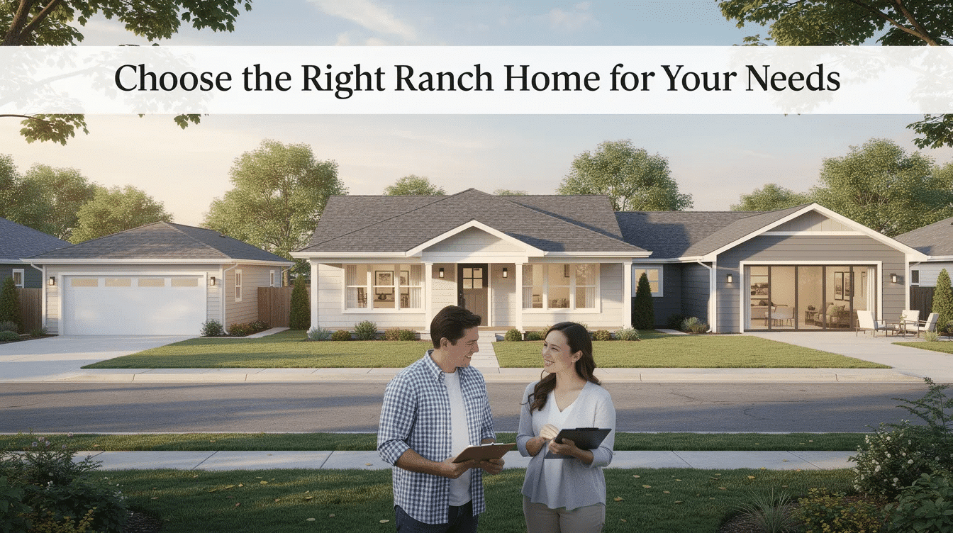 d4ce037d-faf2-4758-b23c-a162ddd49695 - Ranch Style Homes USA The image illustrates various ranch-style homes available for sale, showcasing different layouts that cater to diverse household needs. It emphasizes the importance of identifying prospective properties consumers may be interested in, particularly in Monmouth County, New Jersey, where local real estate agents can assist in navigating the ranch home listings.