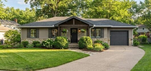 exterior-photograph-of-a-beautifully-ranch home - Ranch Style Homes USA Exterior of a cozy ranch